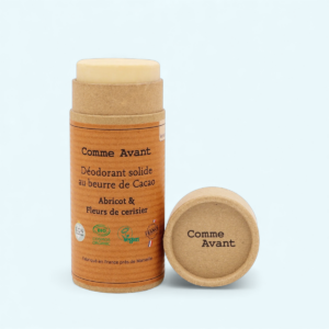Déodorant solide au beurre de cacao - Abricot & Fleurs de cerisier